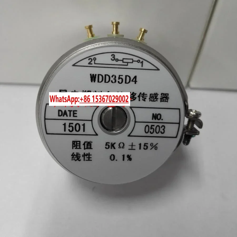 WDD35D-4 WDD35D4 Precision Conductive Plastic Potentiometer 0.5% Angular Displacement Sensor 1K2K5K10K