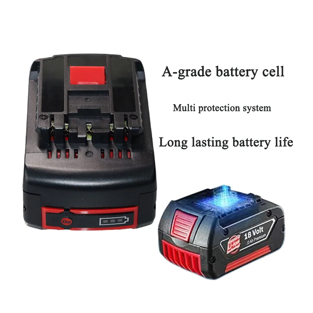 For Bosch 18V 10Ah Rechargeable Li-ion Battery，Compatible  Electric Drill 18V  BAT609, BAT609G, BAT618, BAT618G, BAT614