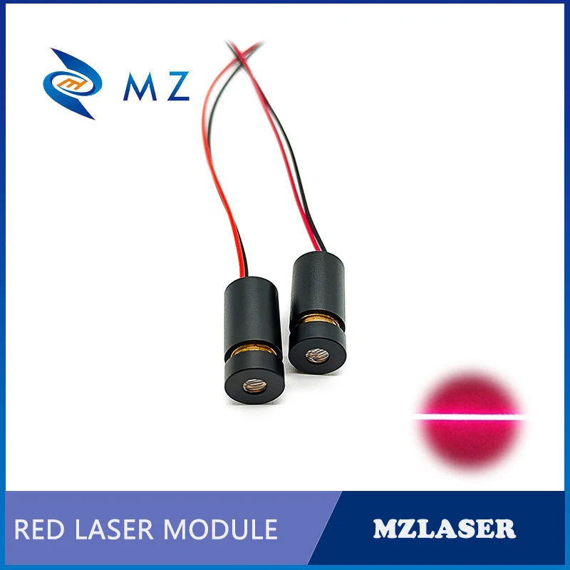 Rode Lijn Laser Module Verstelbare Scherpstellen D10mm 635nm 50/100Mw Hoge Kwaliteit Positionering Voor Mechanische Apparatuur