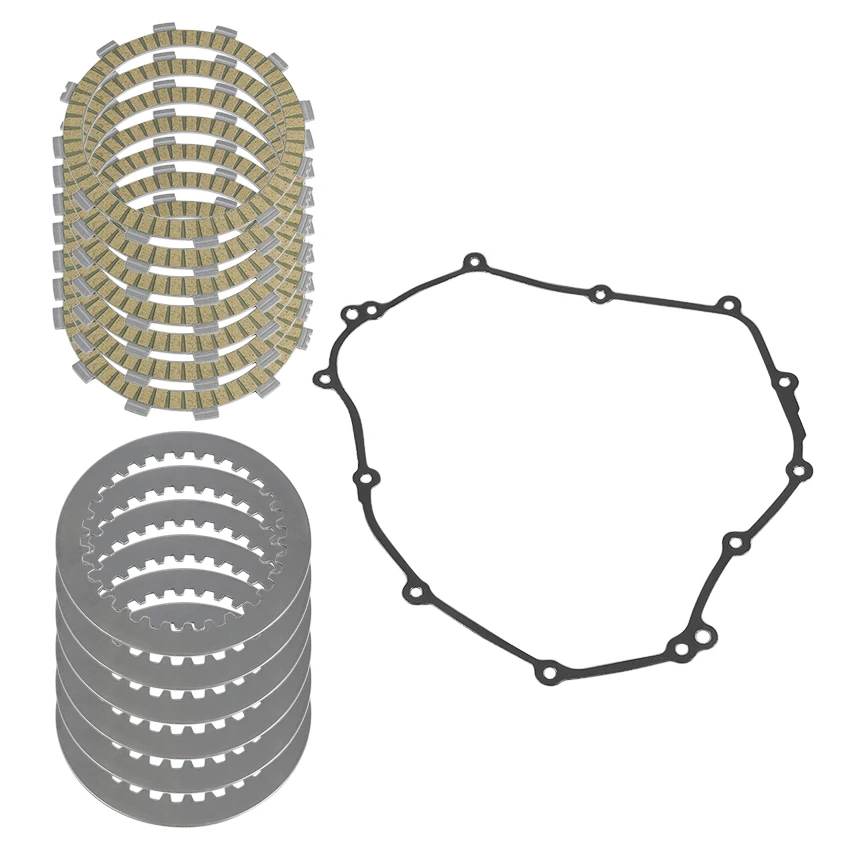 Motorcycle Clutch Friction Plates Disc Set And Clutch Gasket Set For Yamaha MTT690 MT07 MT-07 MTM690 XSR700 FZ07 FZ-07 Parts