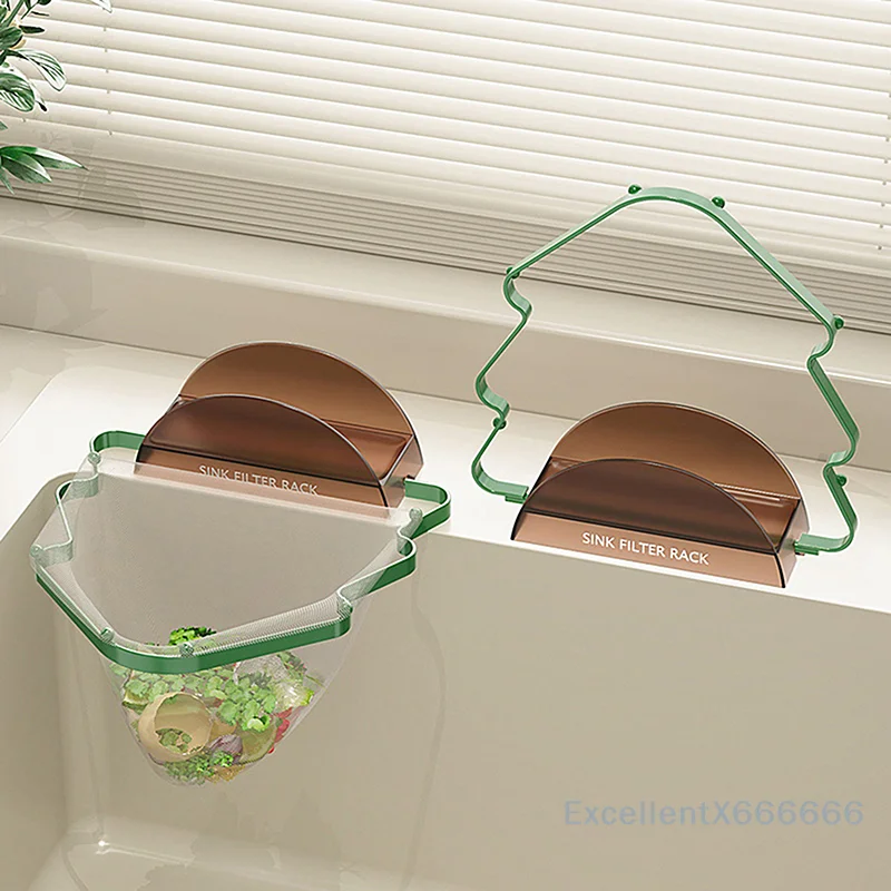 

Sink Strainer Basket Christmas Tree-Shaped Sink Rack Strainer Folding Sink Food Catcher Anti-clogging Kitchen Food Filter For