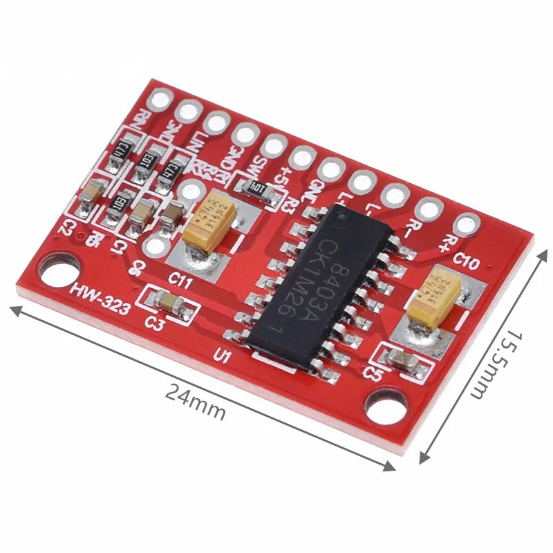 5~500Pcs Red Board PAM8403 Ultra Mini Digital Power Amplifier Board Small Power Amplifier Board High-power 3W Dual Channel