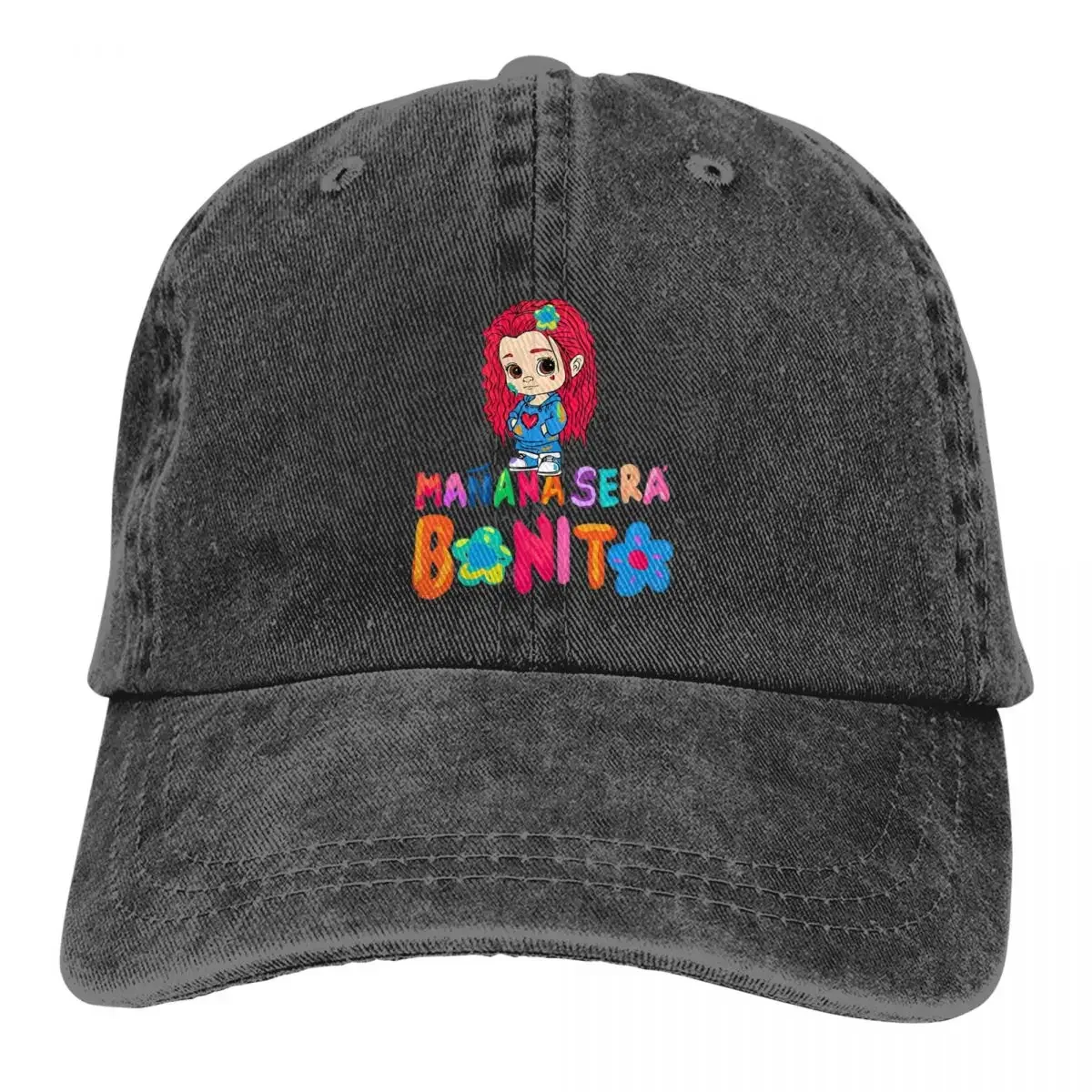 Karol G Alphabet Cute Unisex Baseball Cap Manana Sera Bonito Distressed Washed Caps Hat Fashion Outdoor Workouts Sun Cap