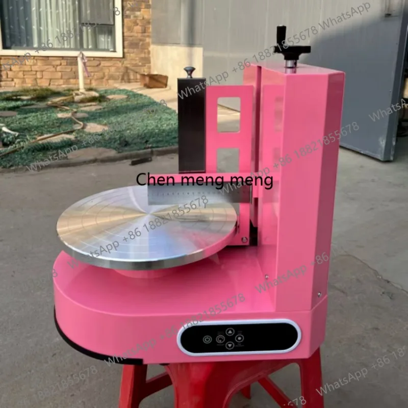 Hot Selling Bread Cake Cream Spread Smoothing Making Machine Cake Decorating Machine With Control Panel And Turntable