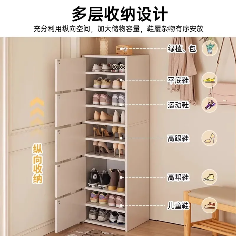 Shoe cabinet household door small narrow small apartment simple entry door entrance cabinet new dust-proof multi-layer