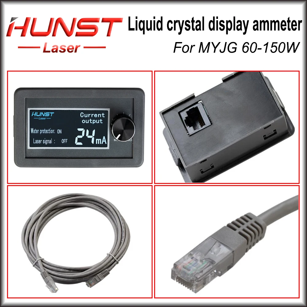 Imagem -03 - Hun- Display Lcd para Medidor de Corrente Myseries 60w 80w 100w 130w Tela Externa Fonte de Alimentação a Laser Co2