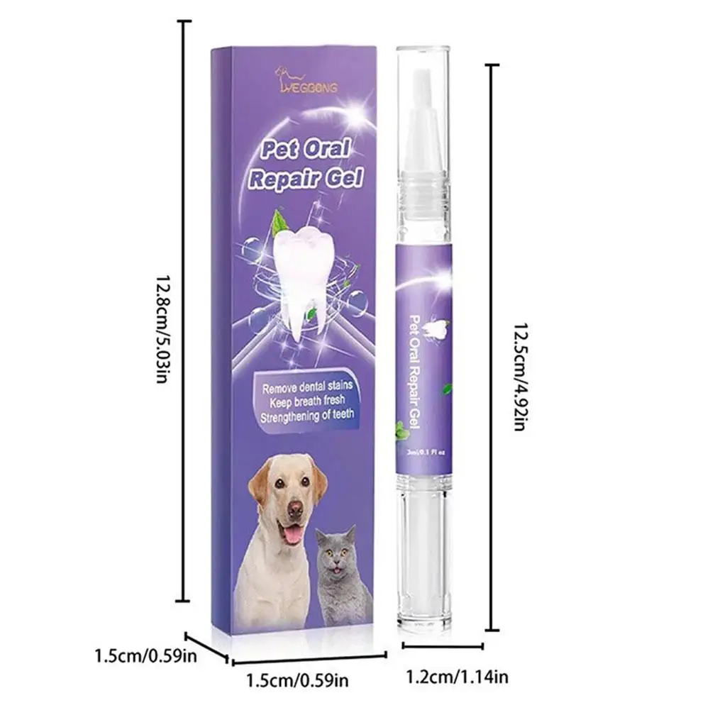 Pet Teeth Cleaning Pen Dog Cat Tartar Plaque Remover Freshen Breath Clean Tooth Stains Deodorant Repair Gum Pet Oral Care Gel