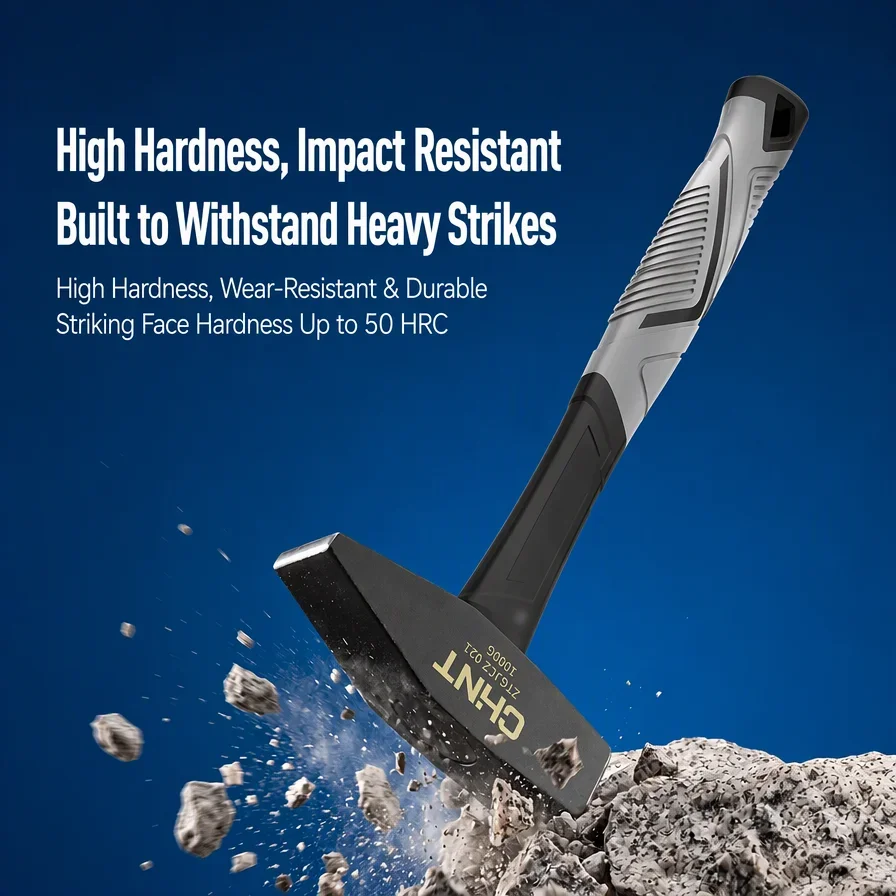 300g 500g 1000g Heavy Duty Fitter's Hammer Shockproof Knock Hammer Fitter Electrician Hand Hardware Tool