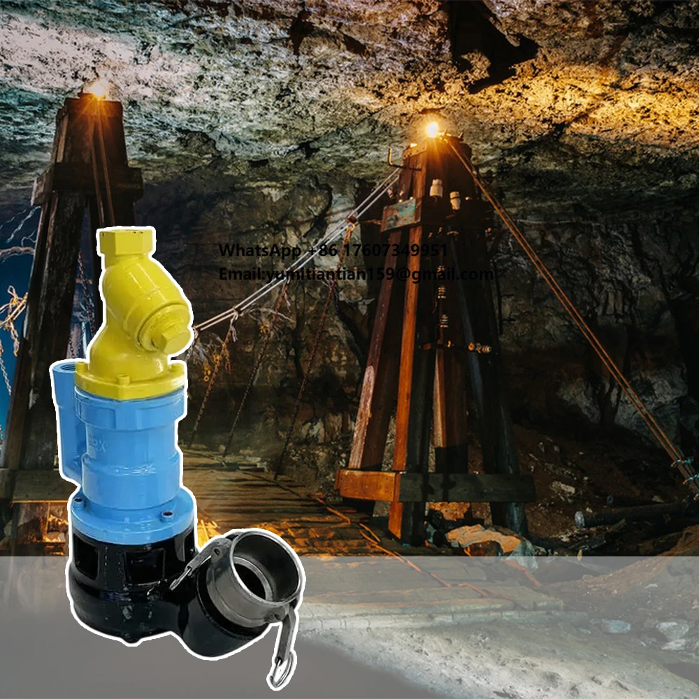 Underground Coal Mine Cast Iron Material Blade Type Mining Air Pump Integrated Explosion-Proof Mini Submersible Water Pump