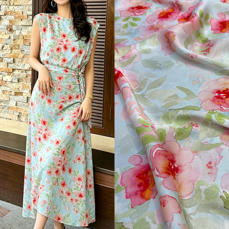 tissu-en-soie-elastique-imprime-floral-rouge-doux-pour-robes-et-pyjamas-d'ete-confortables-largeur-140-cm-19-mm-materiau-de-couture-diy-fr6959