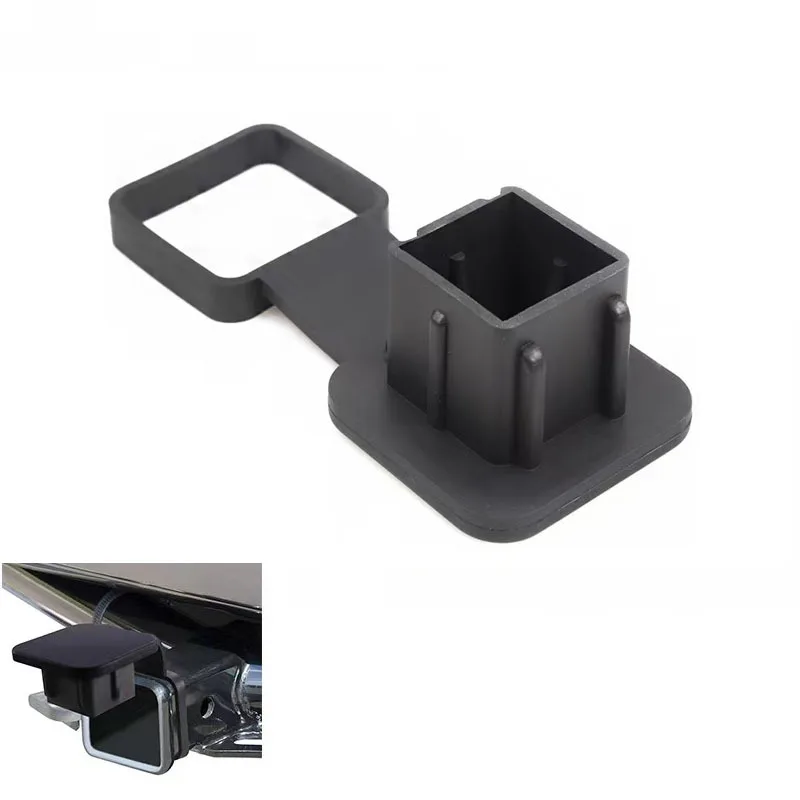2 inch Trailer Hitch Receiver Cover Plug Rubber Tow Plug Tube Cap Protector