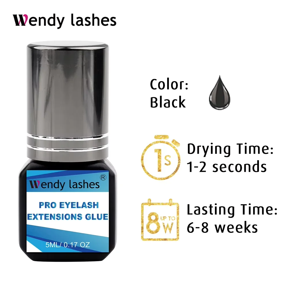 5ml Eyelashes Extension Glue Long Lasting Professional Lashes Glue Quick Drying Wendy Lashes Glue No Irritant Low Smell Makeup