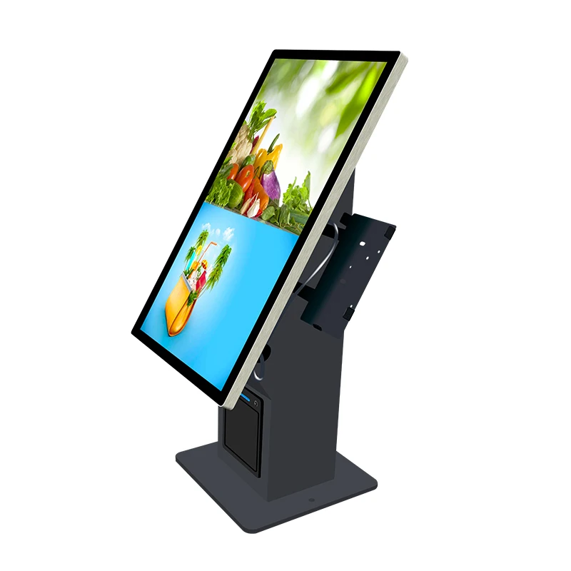 15.6 Inch Table Self Check in Check Out Kiosk Self Service Payment KIOSK  QR Scanner Printer for Pub Hotel Restaurant