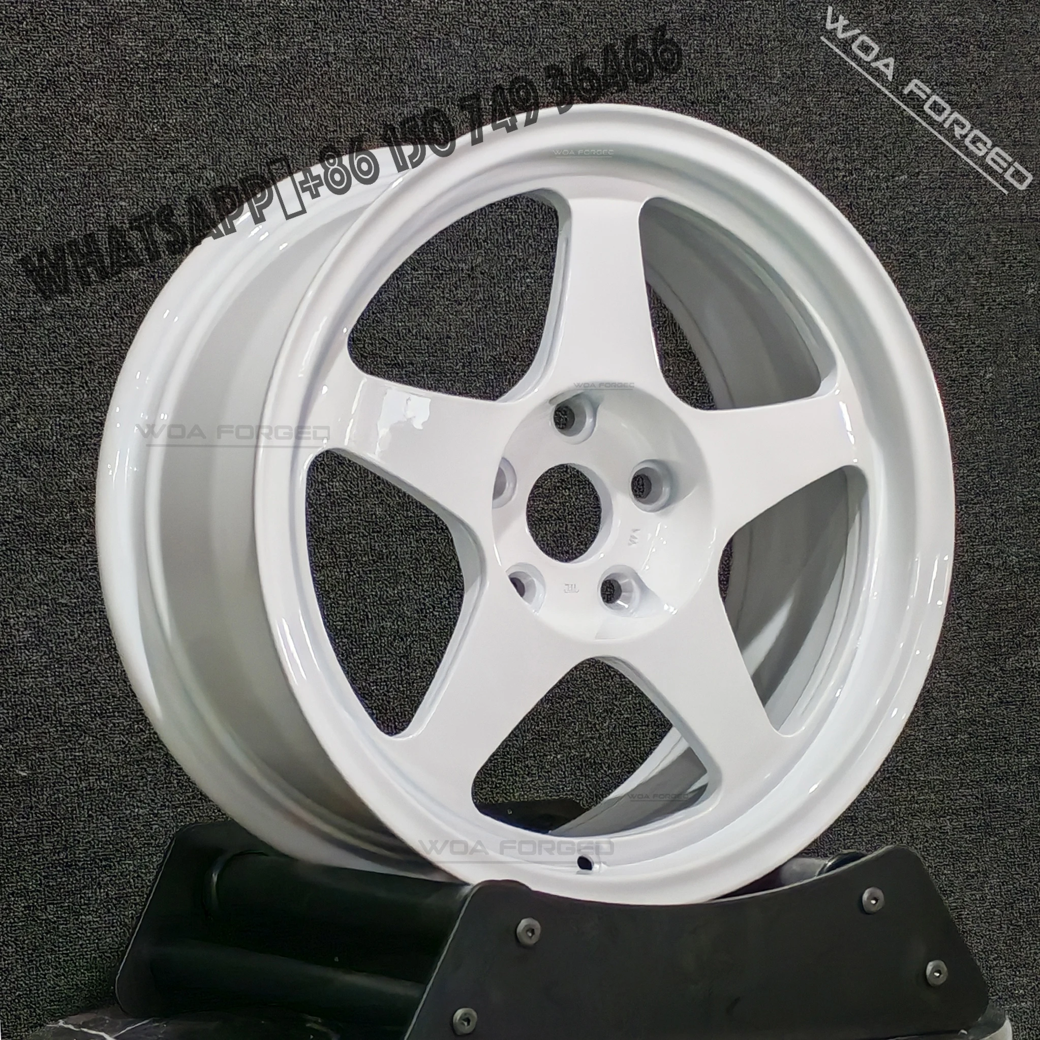 

Evo 40mm Deep Dish White Single-Piece Forged Wheel Rim Lightweight 35mm New Condition Alloy Sports Wheels Off-Road Spokes Design