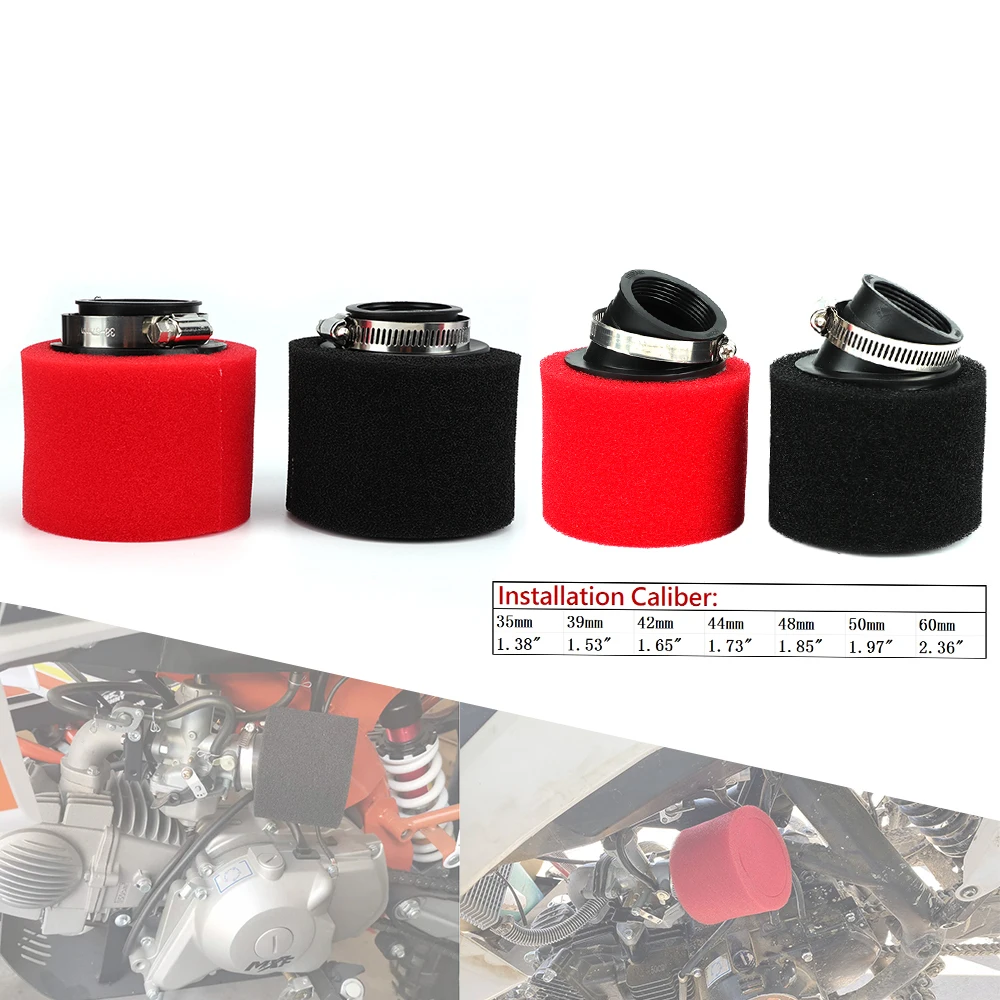 Universal Motorcycle Foam Air Filter Sponge Cleaner For 50cc-250cc scooters mopeds dirt bikes ATVs quads karts dune buggies
