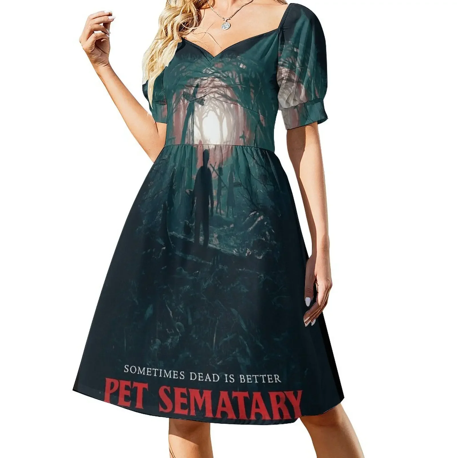 

Pet Sematary Short-Sleeved Dress elegant women's dresses sale evening dress ladies prom dresses 2025