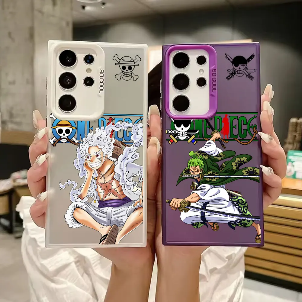 Ones Pieces Anime Case For Samsung S26 S25 S24 Ultra Cases For Galaxy S23 S22 S21 FE S20 Ultra S26 Plus Shockproof Phone Cover