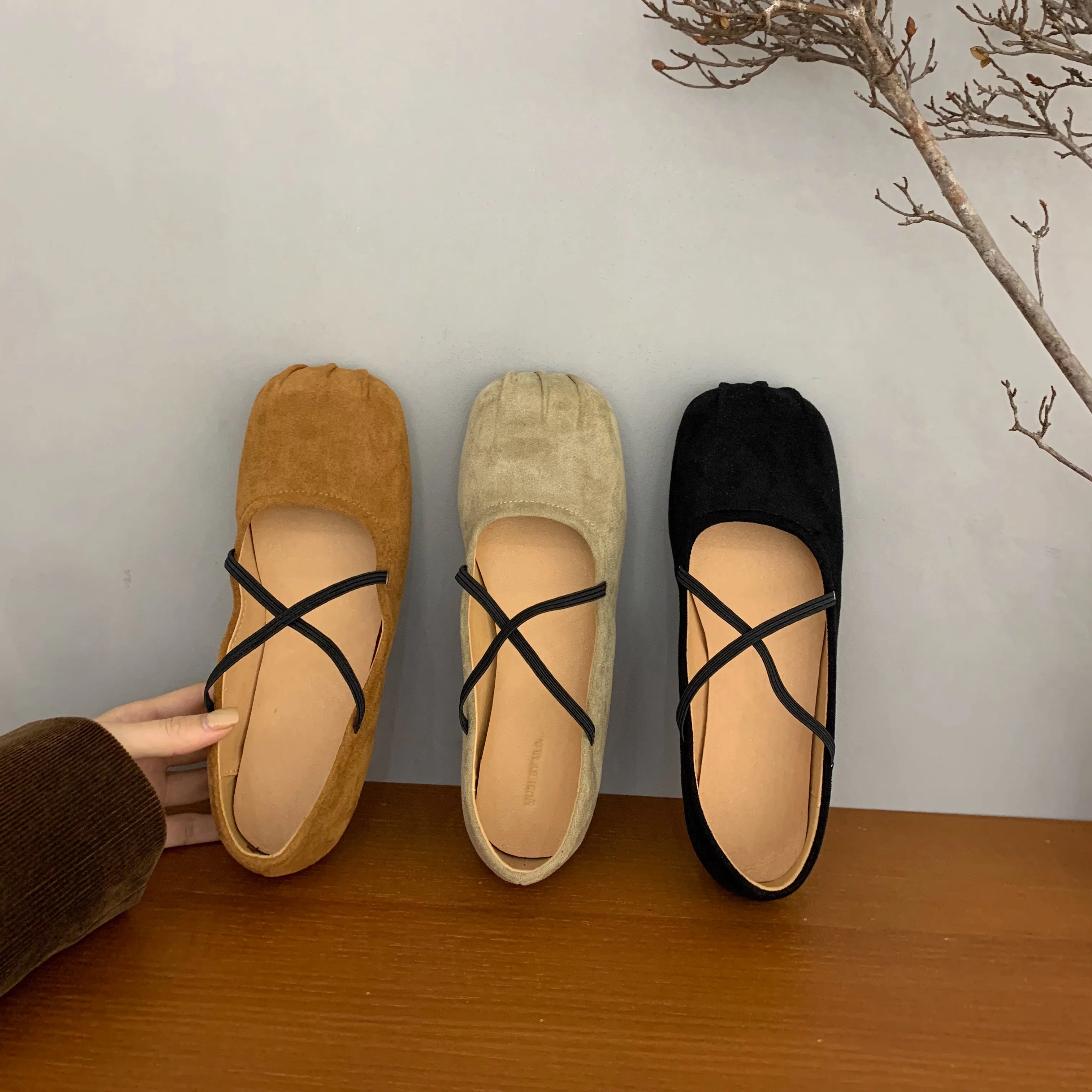 Women's Shoes Platform Female Footwear Increas Height Autumn Ballet Flats Clogs Retro Dress Fall Winter Ballerinas Mary Janes In