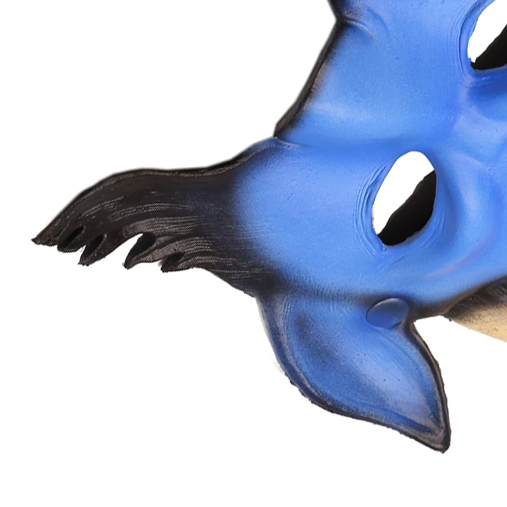 

Halloween Mask Horn Demon Masks 3D Green Halloween Carnival Supplies Face Cover Lightweight Carnival Cosplay Accessories