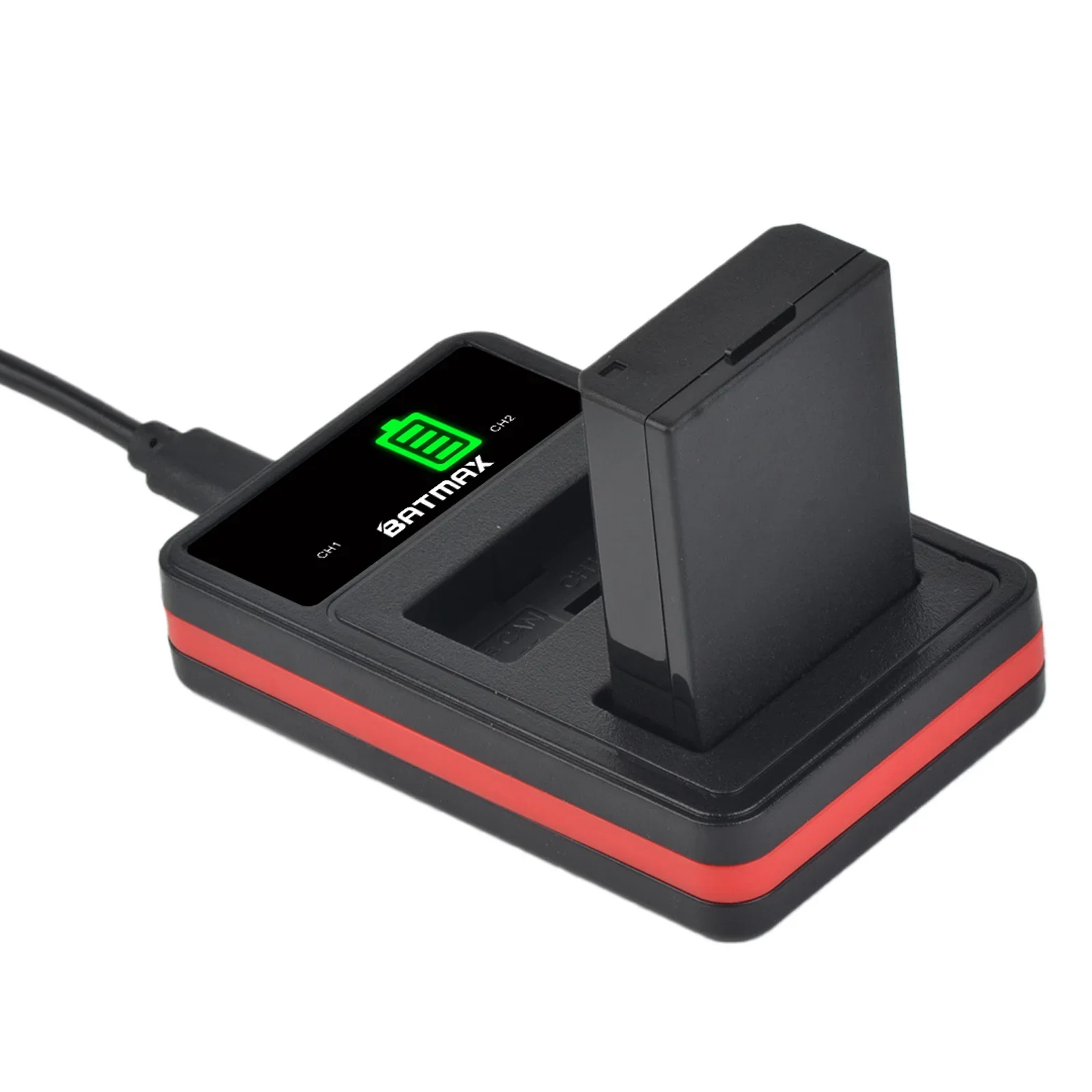 Batmax LP-E10 Battery+ LED Dual Charger for Canon 1100D 1200D 1300D 2000D Rebel T3 T5 T6 KISS X50 X70 Cameras