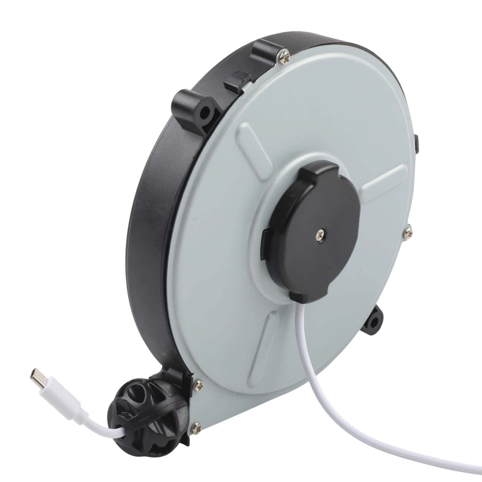 1pc Automatic Retractable Power Reel Cable Data Cable Winding Reel Charging Cable Power Cord Reel Protective Cover