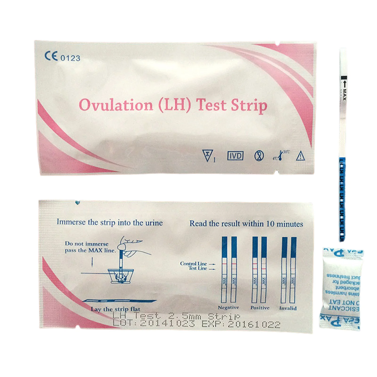 30PCS LH Ovulation Test + 30PCS HCG Pregnancy Preparation Test Strips High Accuracy Household Self-Check Urine Measuring Kits