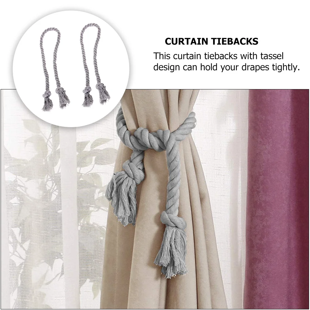 

4Pcs Beautiful Tassel Design Curtain Tie Ropes Perfect for Home Decor and Special Occasions Gifts Curtain Bandage