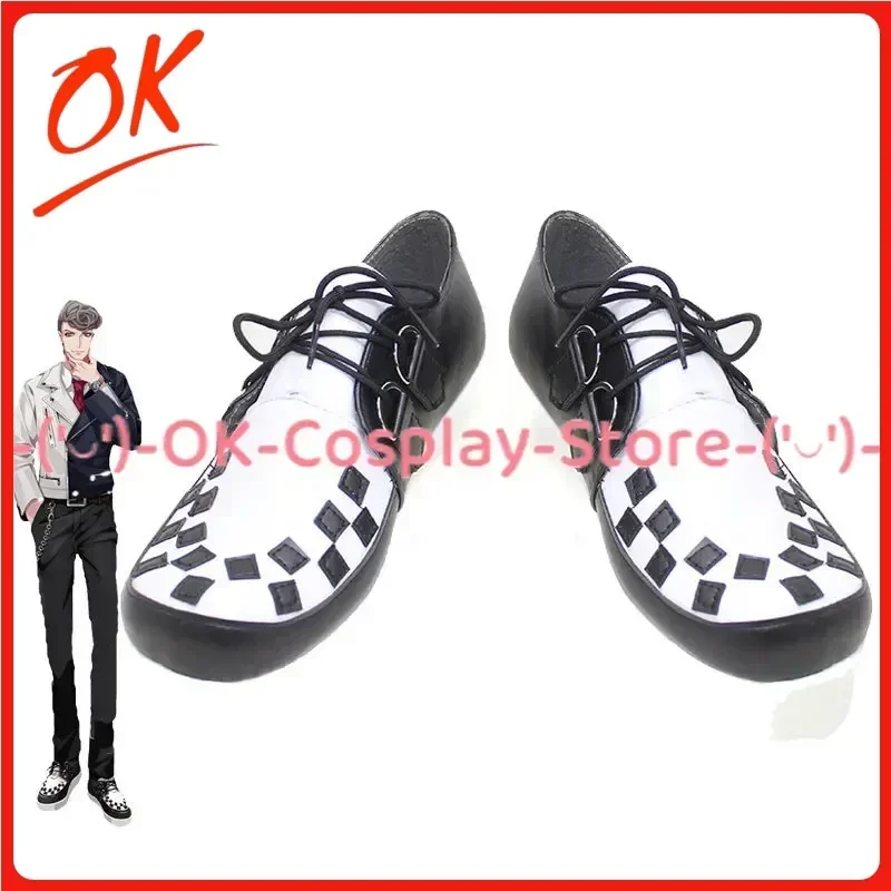 [Customized Size] Hypnosis Mic Amaguni Hitoya Cosplay Shoes Game Roleplay Costume Prop Halloween Carnival Party Boots PU Leather