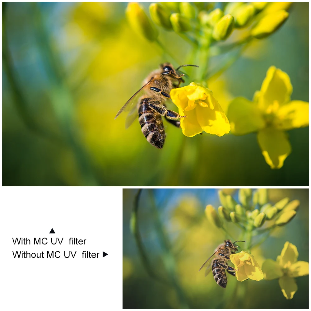 Filtr UV K&F CONCEPT 37/39/40.5/43/46/49/52/55/58/67/67/72/77/82mm, ultracienki filtr HD chroniący przed promieniowaniem UV do obiektywu aparatu — zdjęcie produktu 3