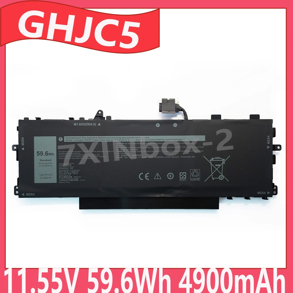GHJC5 11.55V 59.6Wh 4900mAh OEM Laptop Battery For Dell Latitude 9420 2-in-1 Series 0JJ4XT JJ4XT VTH85 0VTH85 31CP5/81/71