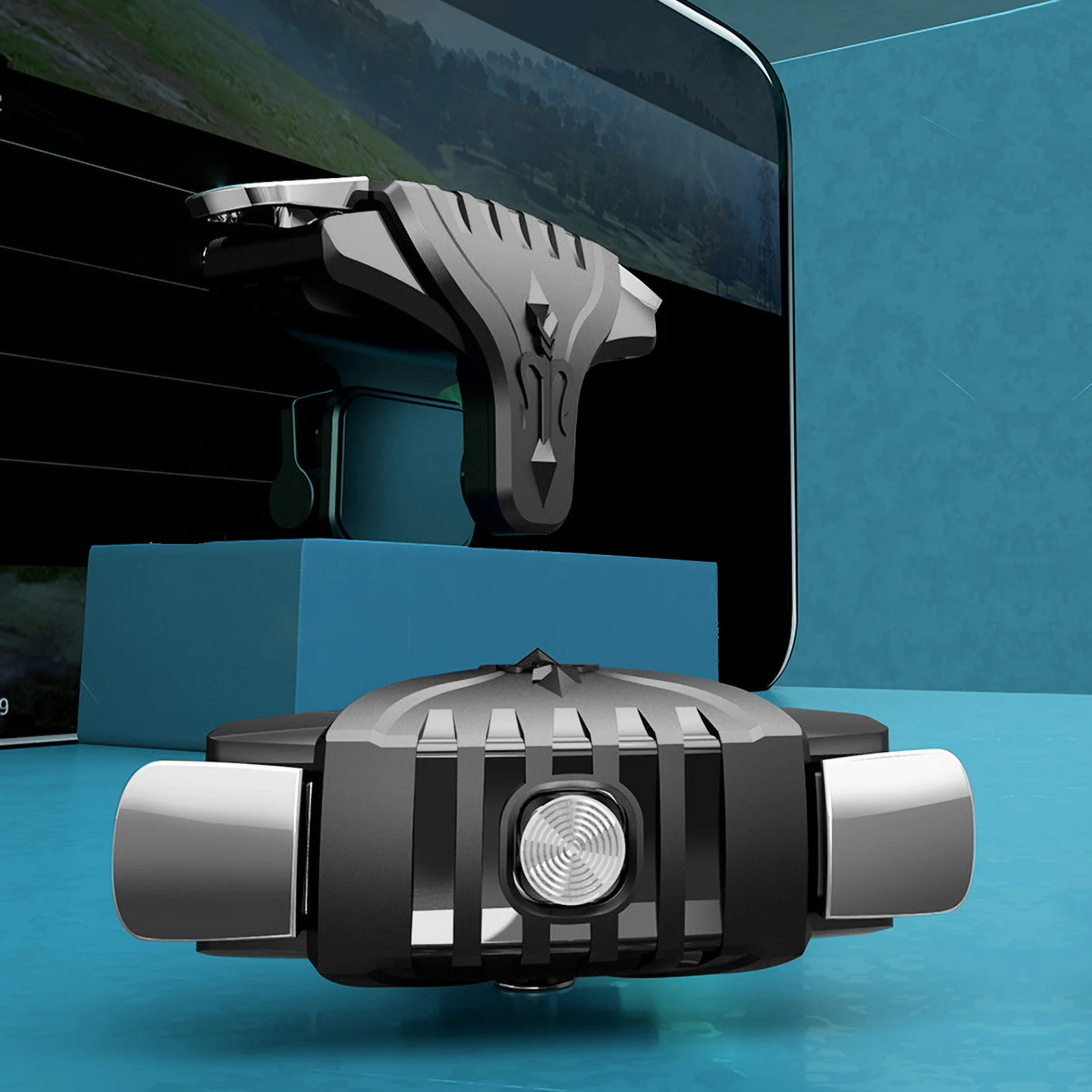 

1Pair Compact Game Trigger Device for Gamepad Use Portable Lightweight Handle Enhances Mobile Gaming Performance