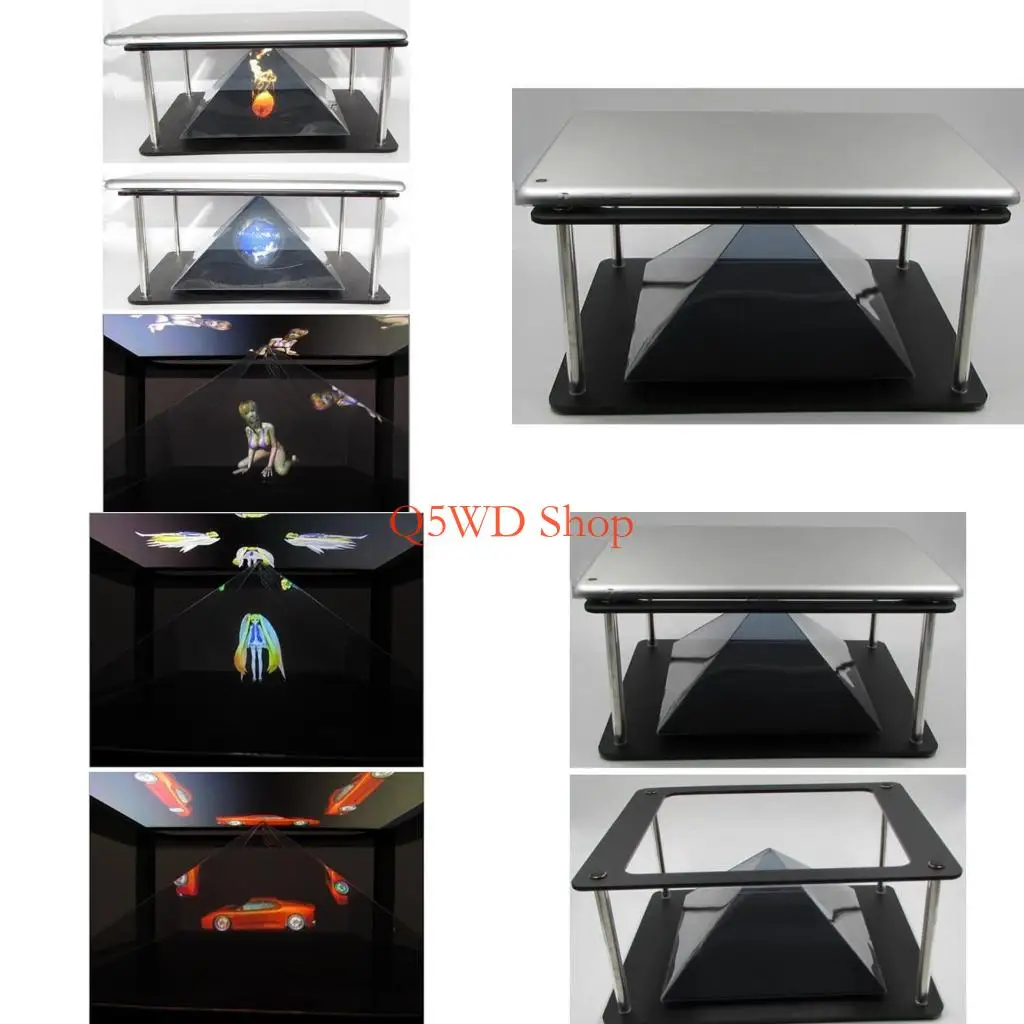 

Q5WD D Display Stands Projector Pad Tab-Det PC Hologram Universal
