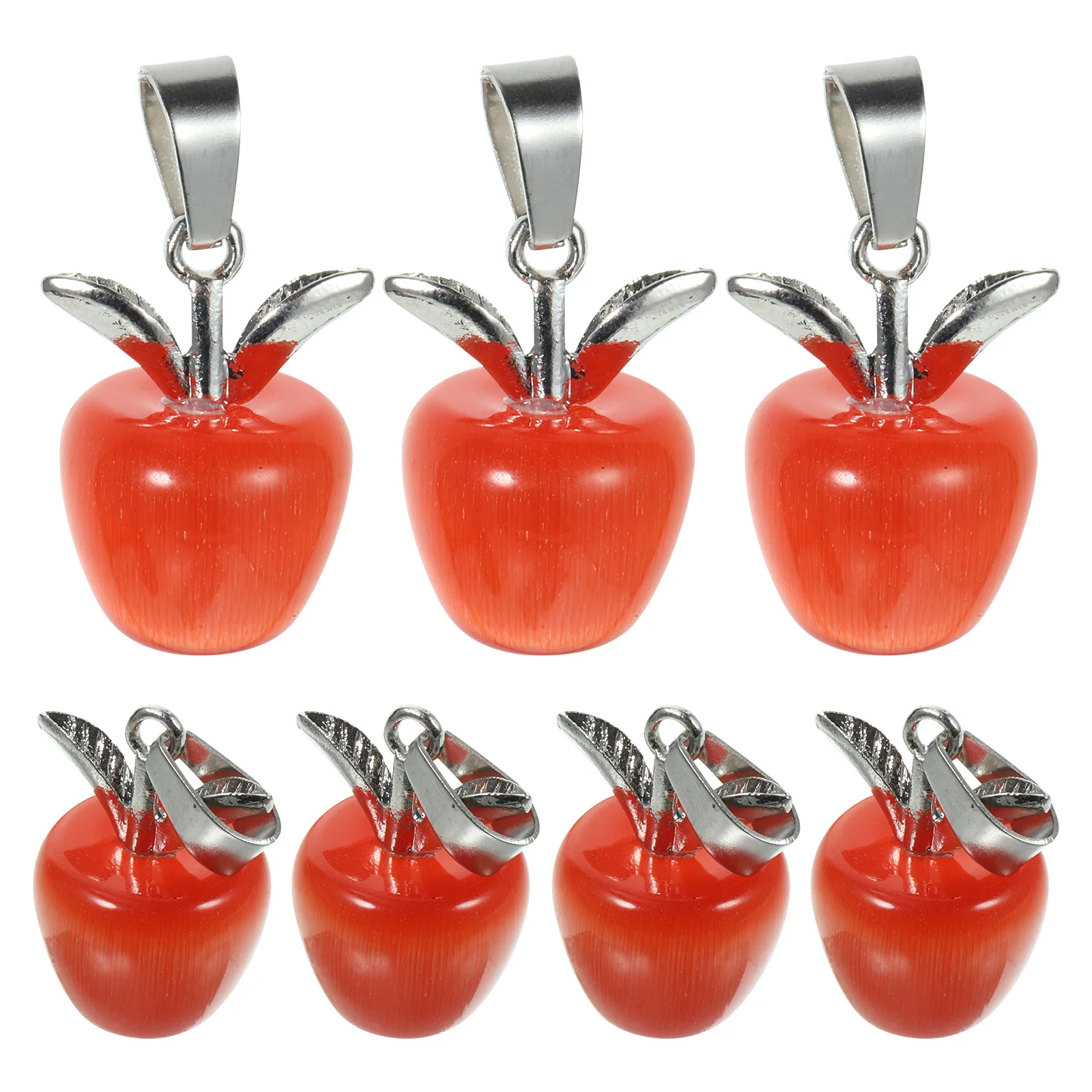 

10pcs Creative Apple Pendant Charms Durable Mini Keychain Charms For Diy Bracelet Necklace Jewelry Making Crafts Supplies