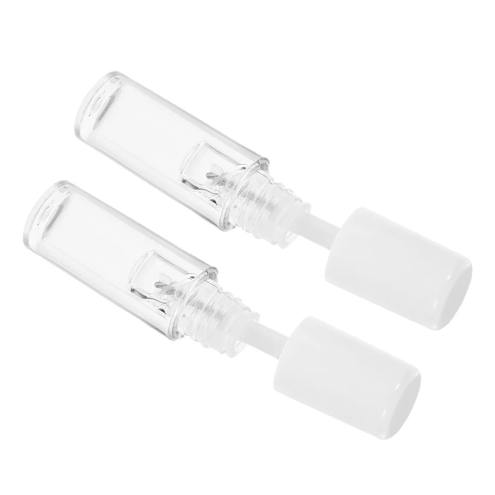 2Pcs Eyelash Raincoat Setting Liquid Mini Clear Lash Gel Waterproof Sweatproof Long Lasting Curl Definition Tubing Mascara