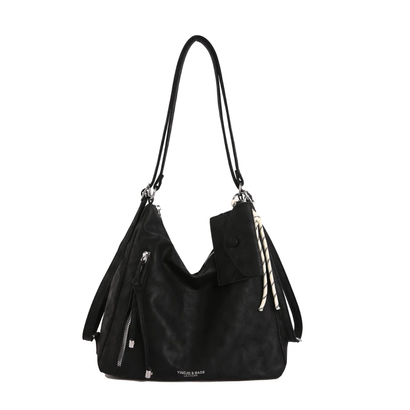 Stylish High-End Retro Diaper Bag For Women Designer Leather Crossbody Bag Elegant Large Capacity Luxury Chic Messenger Tote