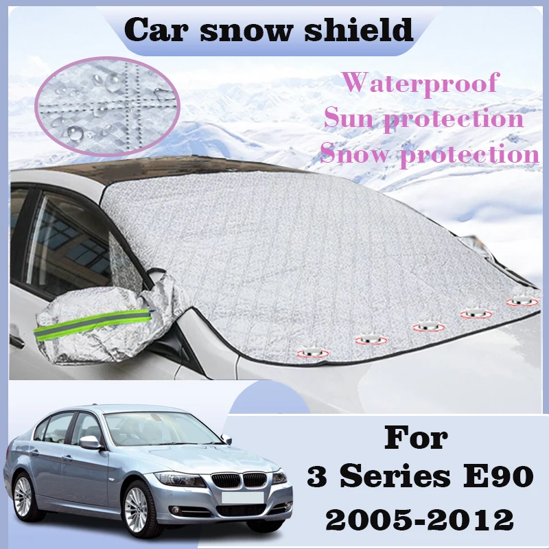 

Auto Snow Cover For BMW 3 Series E90 2005-2012 2006 Front Windshield Cover Sunshades Sunshade Protection Tools Car Accessories