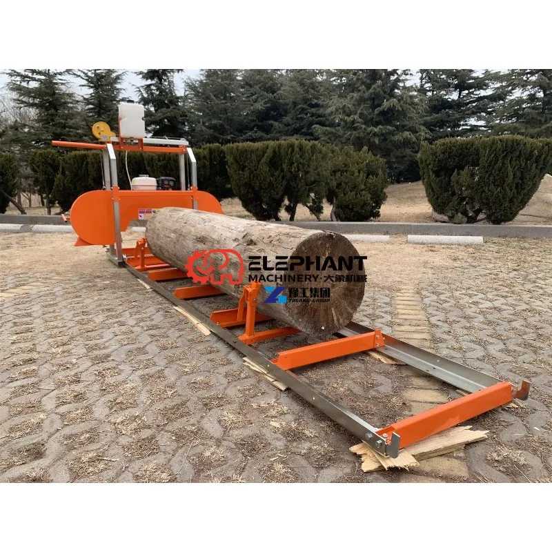 Hot Sale Portable Petrol Sawmill Wood Band Sawmill Log Cutting Band Saw Machine for Woodworking