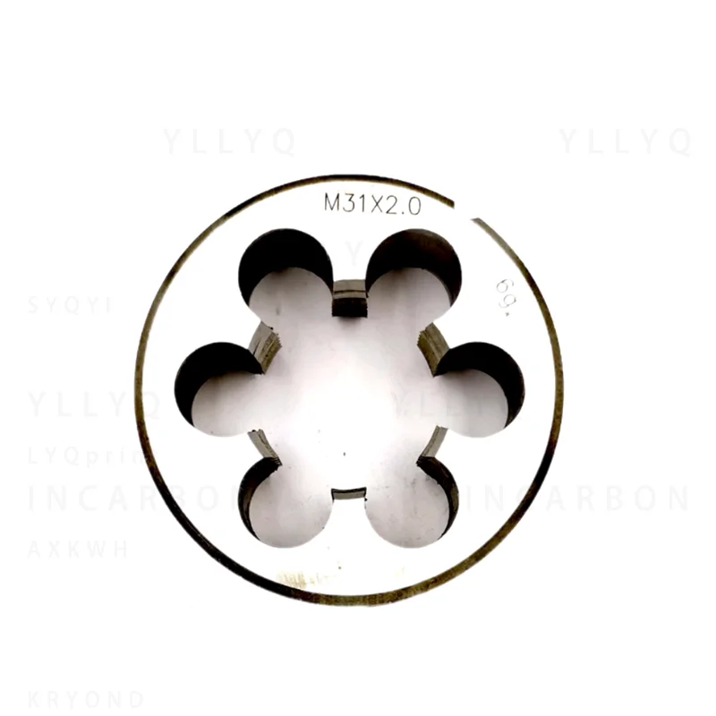 HSS 1PCS Metric Thread Right Left Round Die M31 M32 M34 M35 Screw Threading Dies manual external thread tapping and repair