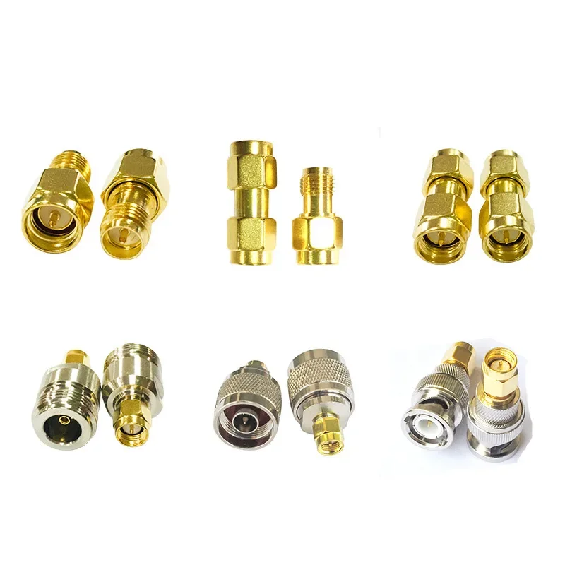 

5PCS SMA dual pass pair adapter SMA-JJ-K male to female/BNC internal pin RF connector adapter