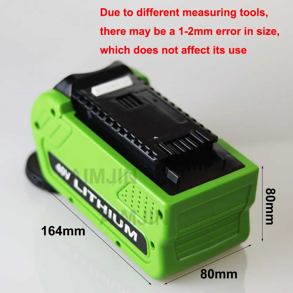 For GreenWorks 40V Replacement Battery 29462 29472 40V 5000mAH Tools Lithium ion Rechargeable Battery 22272 20292 22332