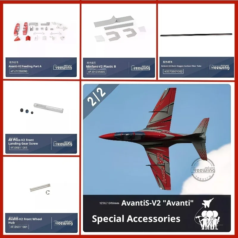 Flying Wing 80 canales Avanti Sport V2 Edition Avión modelo de canal eléctrico - Accesorios especiales 2