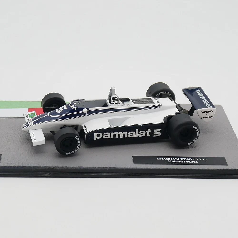 Ixo 1:43 Racing Nelson Piquet 1981 Brabham BT49 Diecast Car Model Metal Toy Vehicle