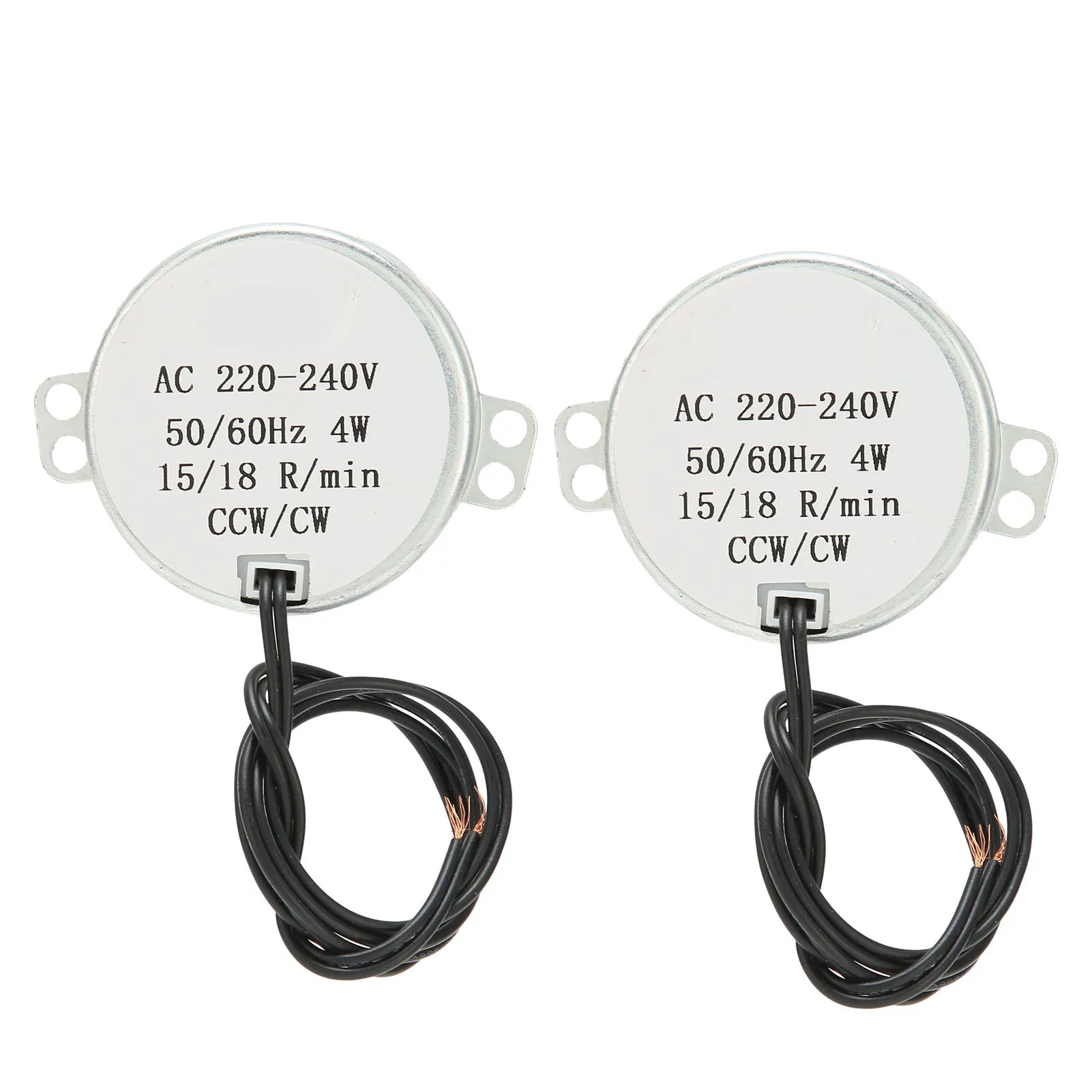 AC Motor CCW/CW Direction Synchronous Electric Transmission Parts 15‑18RPM 4W AC Synchronous Motor CCW/CW Motor