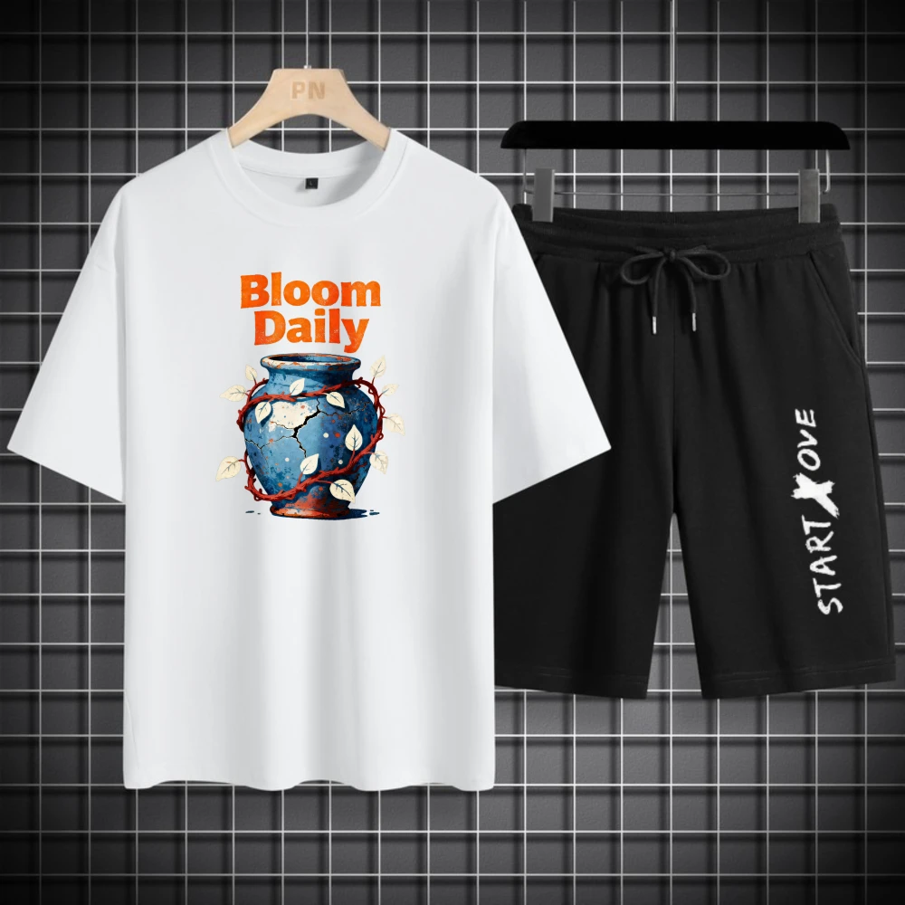 

Мужские комплекты футболок, модные дышащие шорты с короткими рукавами, футбольный комплект летней одежды, новые мужские комплекты из полиэстера