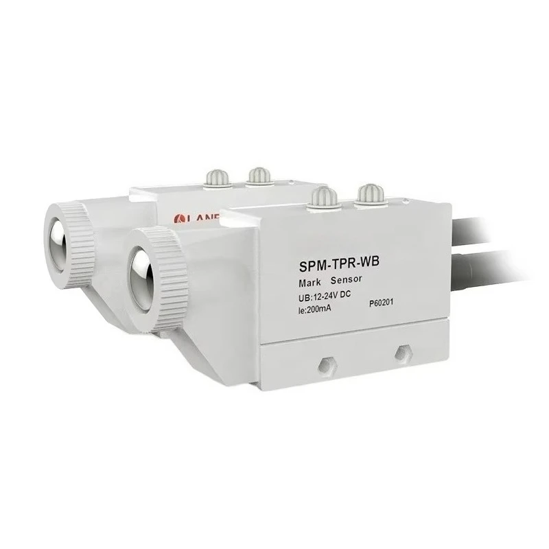 Color Mark Photoelectric Sensors SPM-TPR-WB with 10-12mm Sensing Distance IP65 Protection 12-24V Supply Voltage
