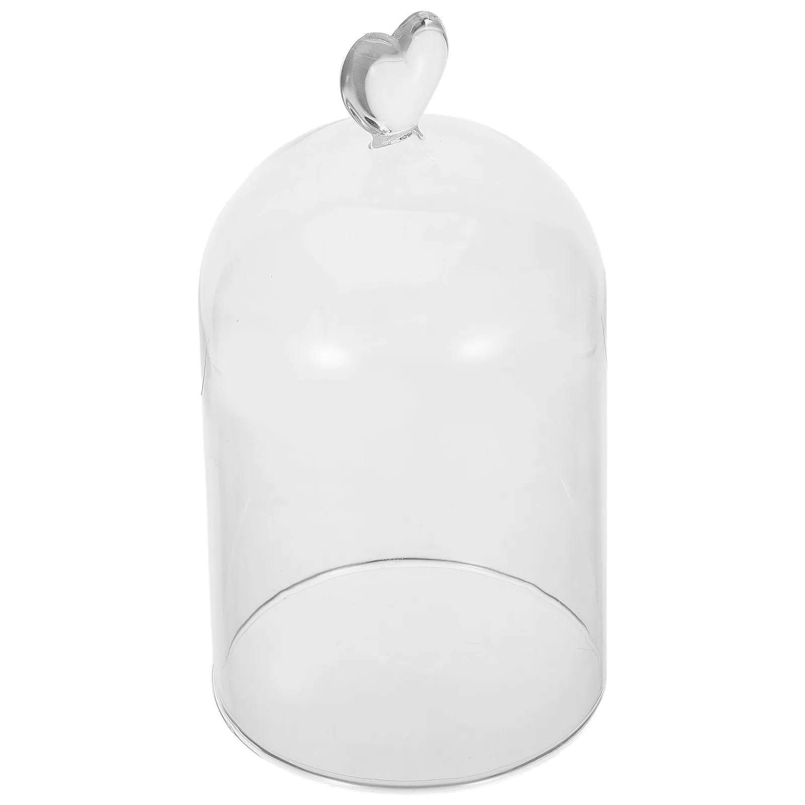 

Glass Cloche 6.3x4 Transparent Eternal Flower Display Dome Preserved Rose Cover Dustproof Glass Dome Centerpiece Decor