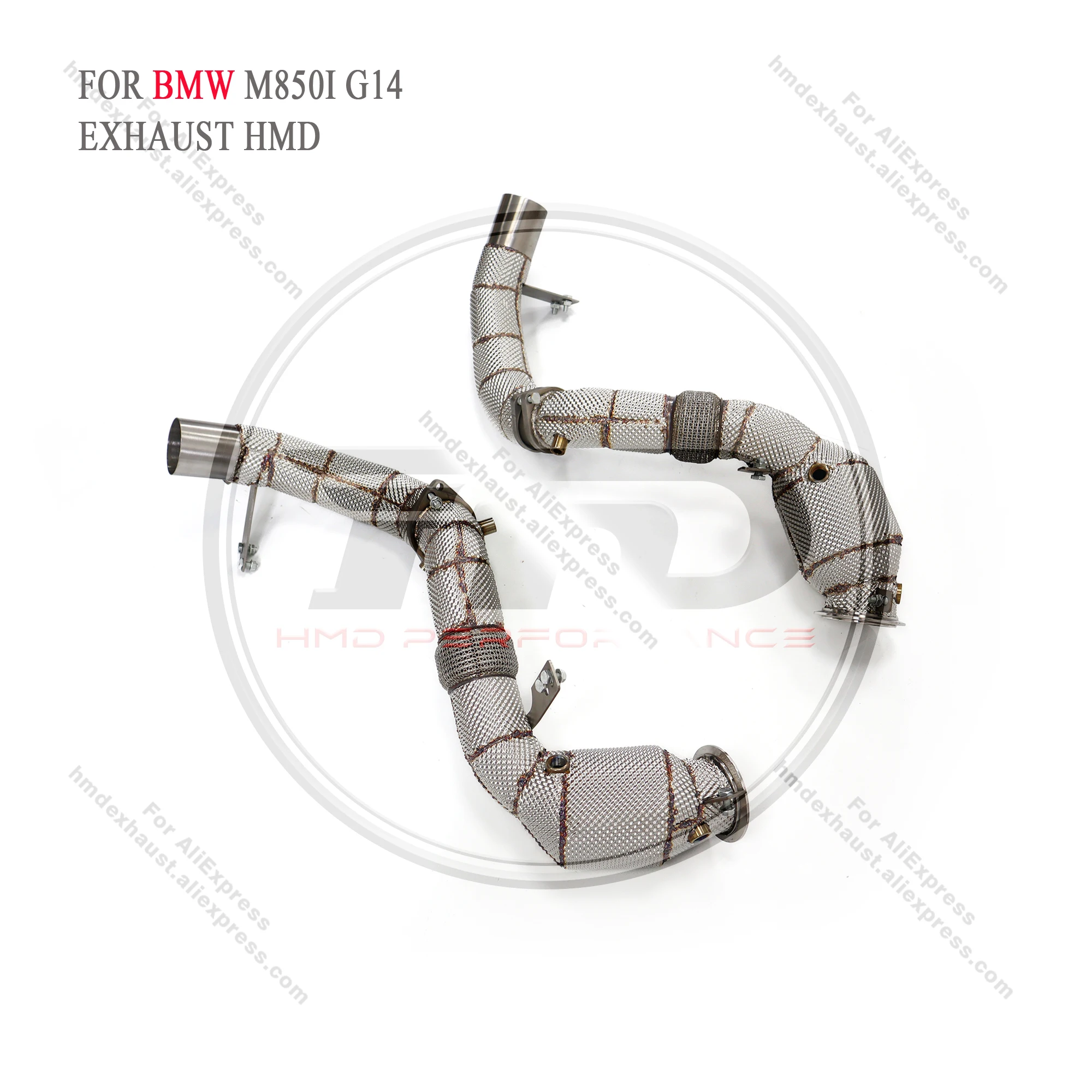 

High Quality Downpipe For BMW M850I G14 With OPF Stainless Steel Heat Shield Exhaust System High Flow Performance HMD