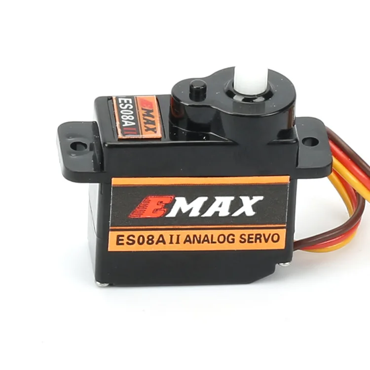 2 шт./партия Emax ES08MA II Серводвигатель SCX24 Servo15T мини металлическая Шестерня Аналоговый сервопривод для радиоуправляемого автомобиля Axial SCX24 обновления