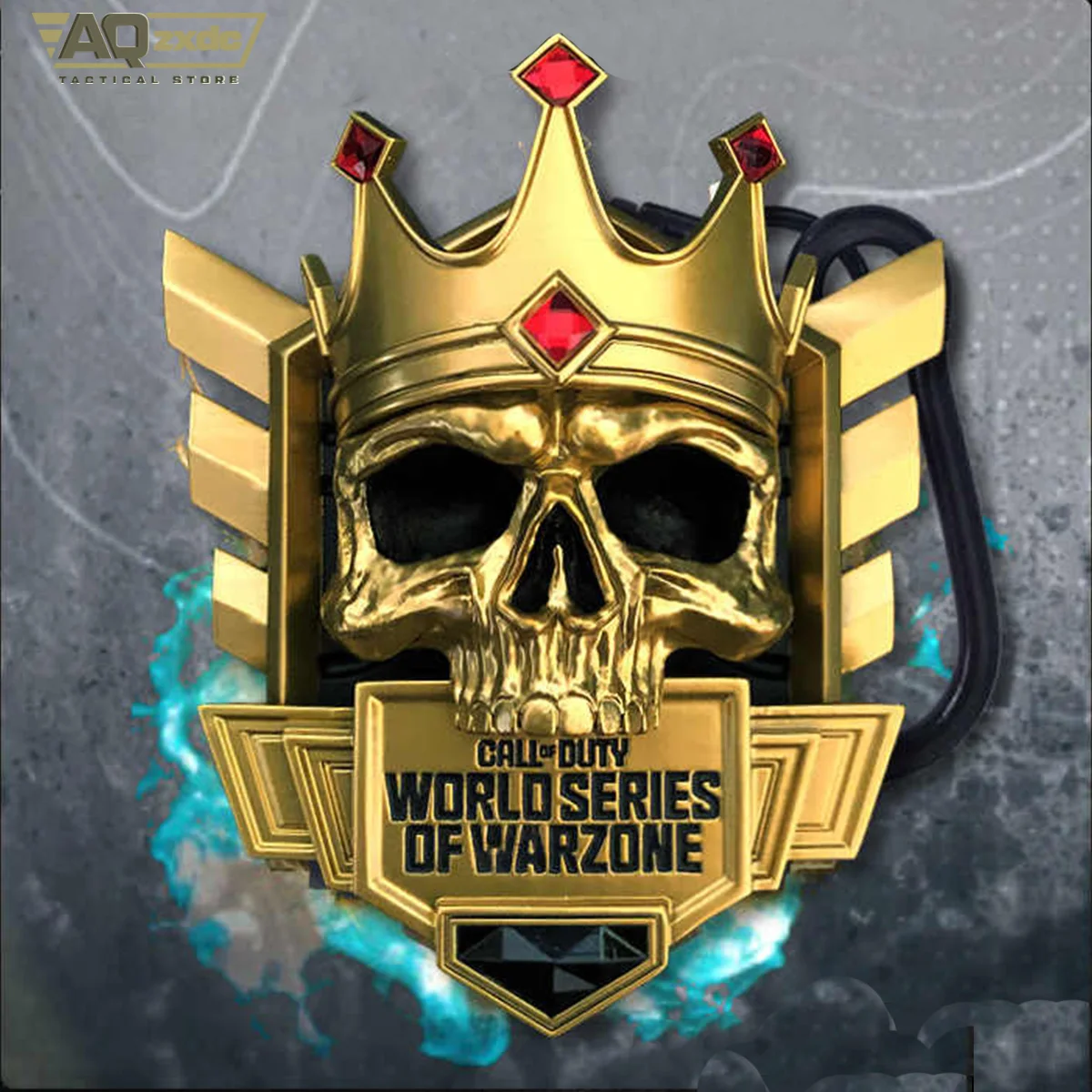 AQzxdc Crown Skull Oendant MW 2 Call of Duty COD Black Ops 6 Season Rank TOP250 Crown Skull Model Peripheral Magnetic Pendant