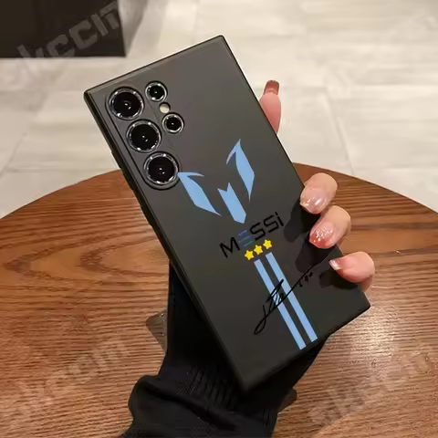 MESSi Football Phone Case For Samsung Galaxy S23 Ultra S24 Plus S22 S20 FE A15 A35 A50 A51 A54 A55 A71 A72 A73 Cover